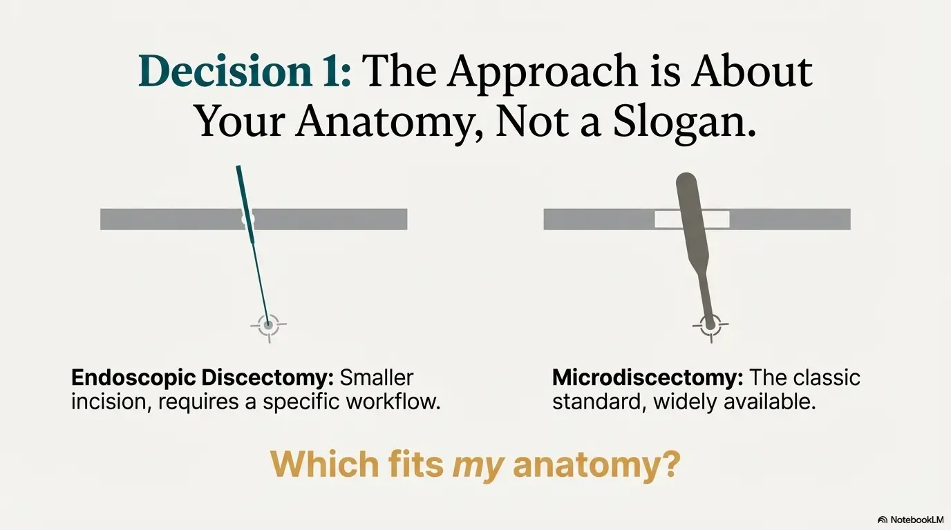 Endoscopic discectomy anesthesia