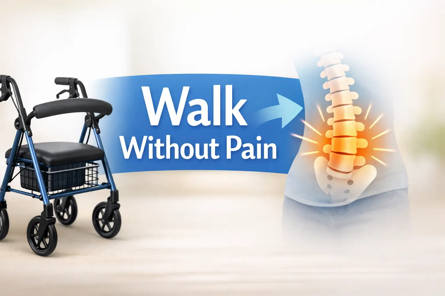 Shopping Cart Sign Walking Hack: How a Rollator Helped Me Walk 30 Minutes With Lumbar Spinal Stenosis 2 Rollator for lumbar spinal stenosis