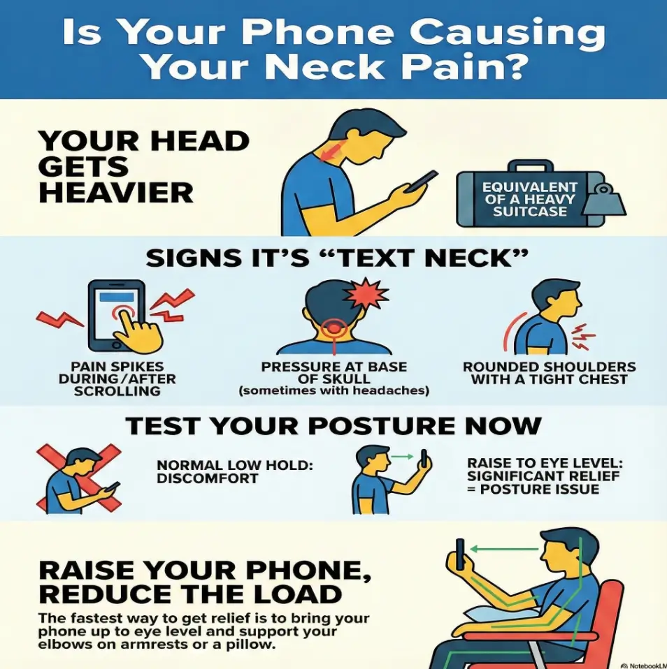 Text neck vs normal neck pain