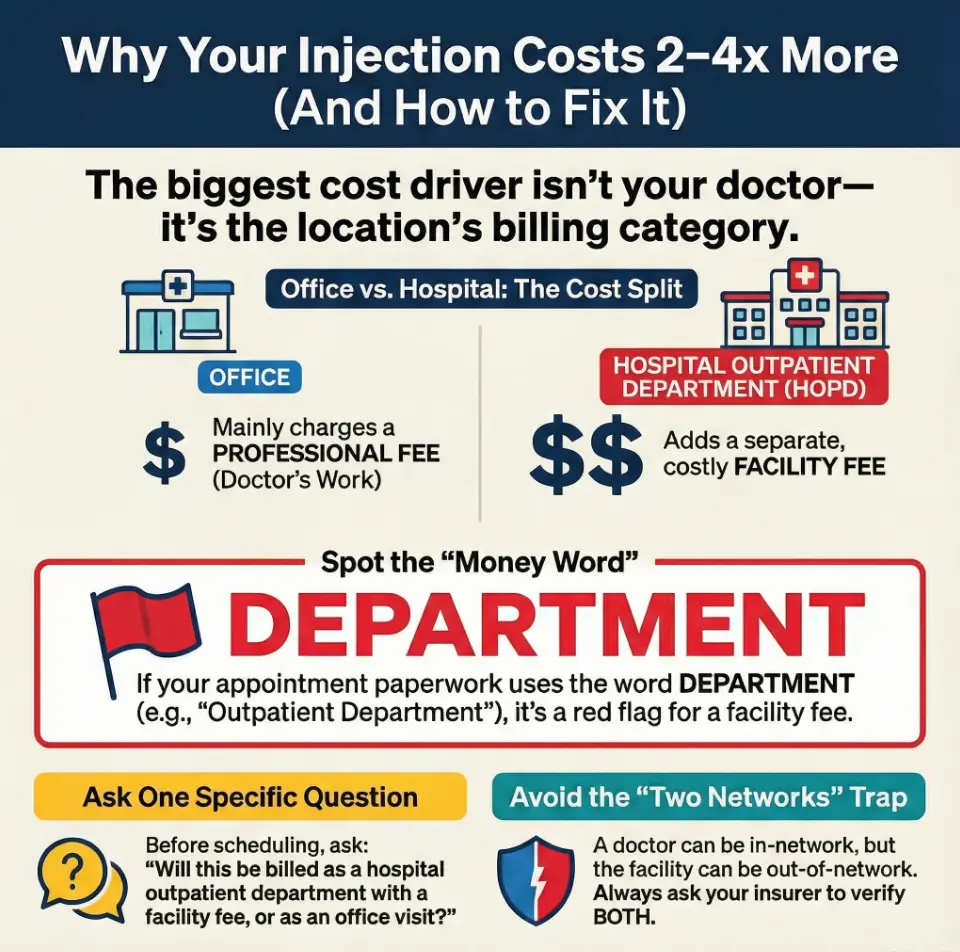 hospital outpatient facility fee