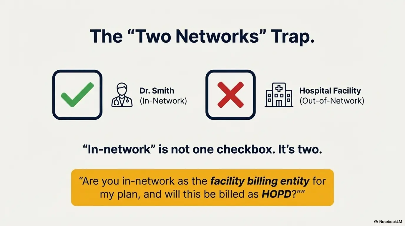hospital outpatient facility fee