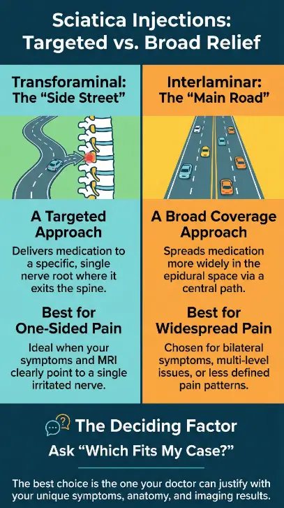 transforaminal vs interlaminar epidural