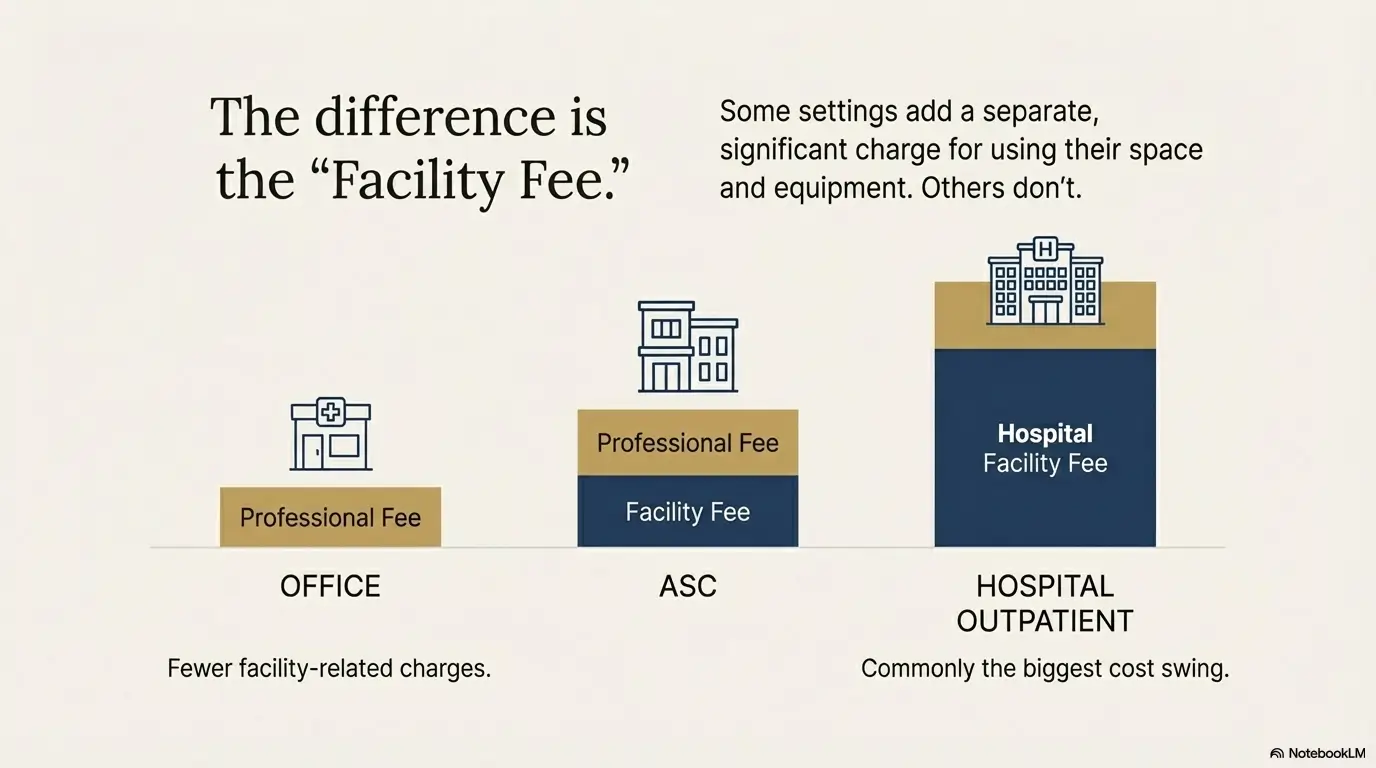Medicare facet joint RFA cost 2025