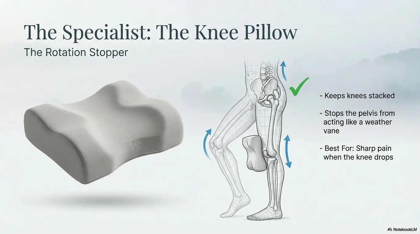 knee pillow vs body pillow for sciatica