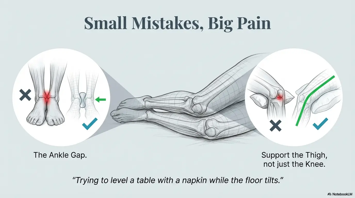 knee pillow vs body pillow for sciatica