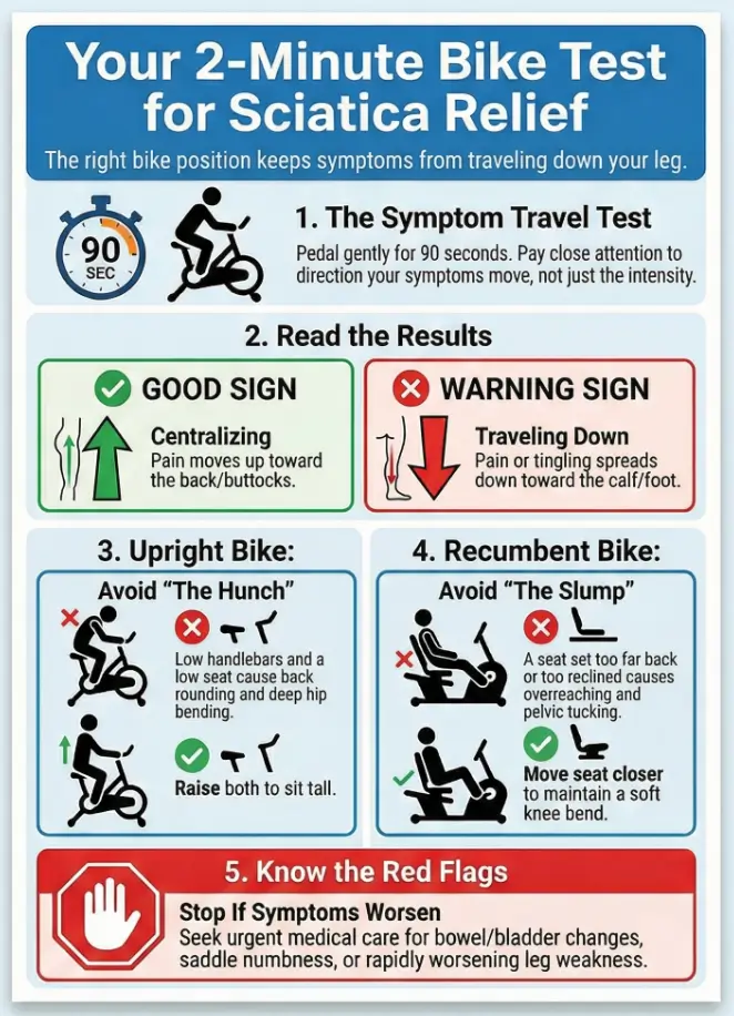 recumbent vs upright bike for sciatica