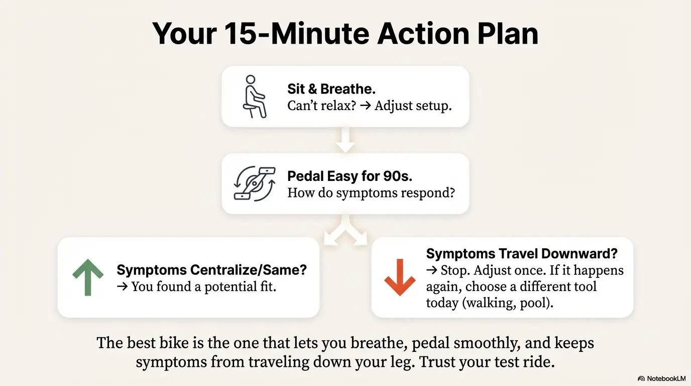 recumbent vs upright bike for sciatica