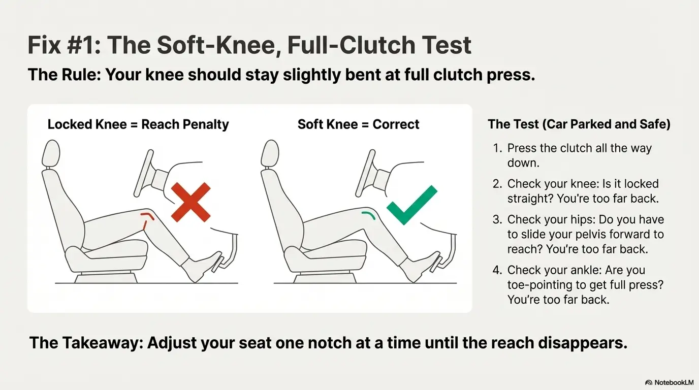 sciatica driving manual transmission