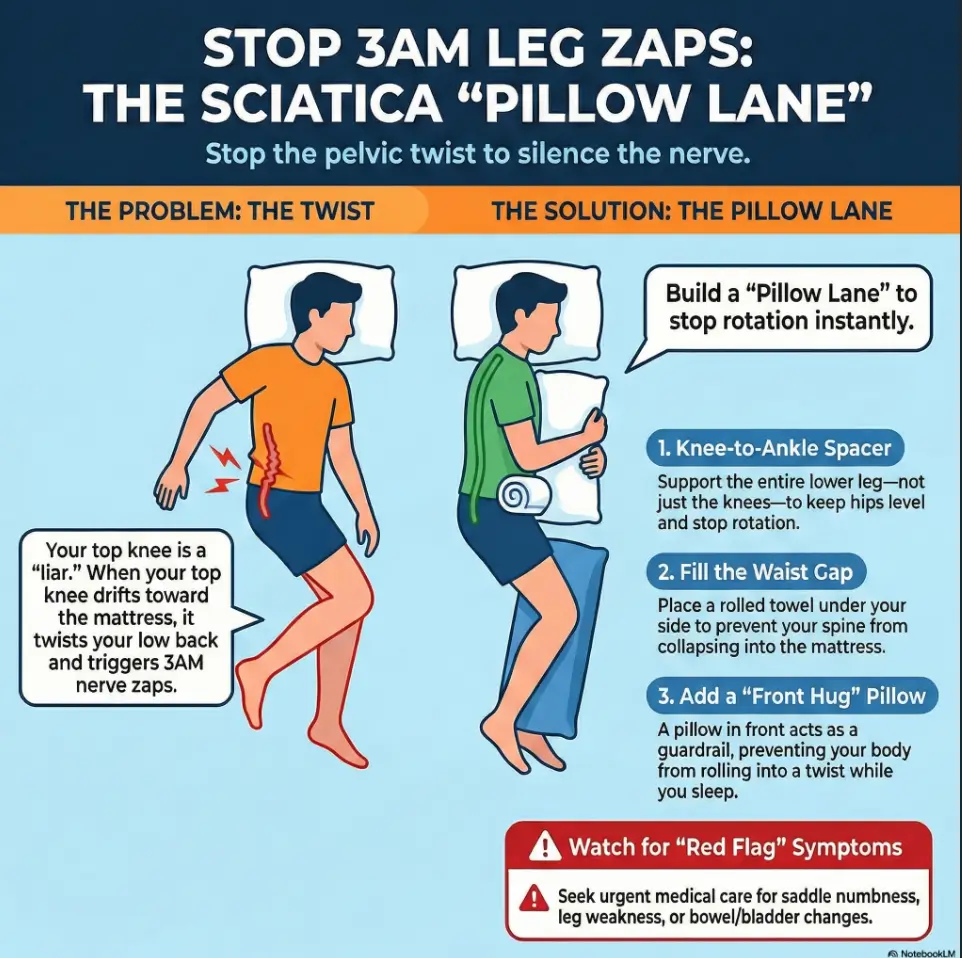 side sleeper sciatica at night