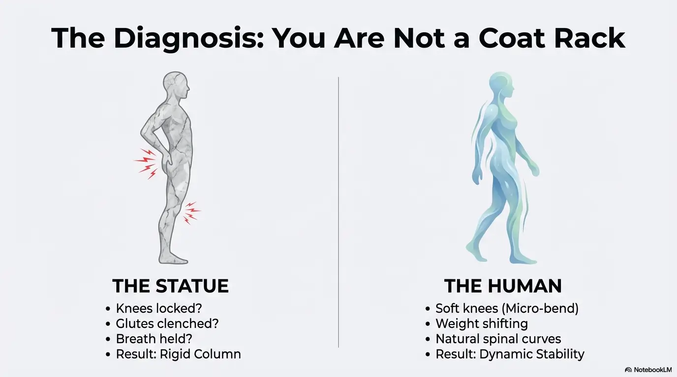Standing Desk Sciatica: The “Locked Knees” Mistake That Triggers Nerve Pain (Fix in 60 Seconds) 4 standing desk sciatica