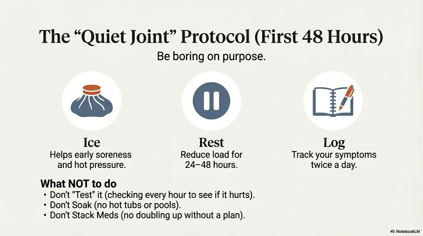 Steroid flare after injection