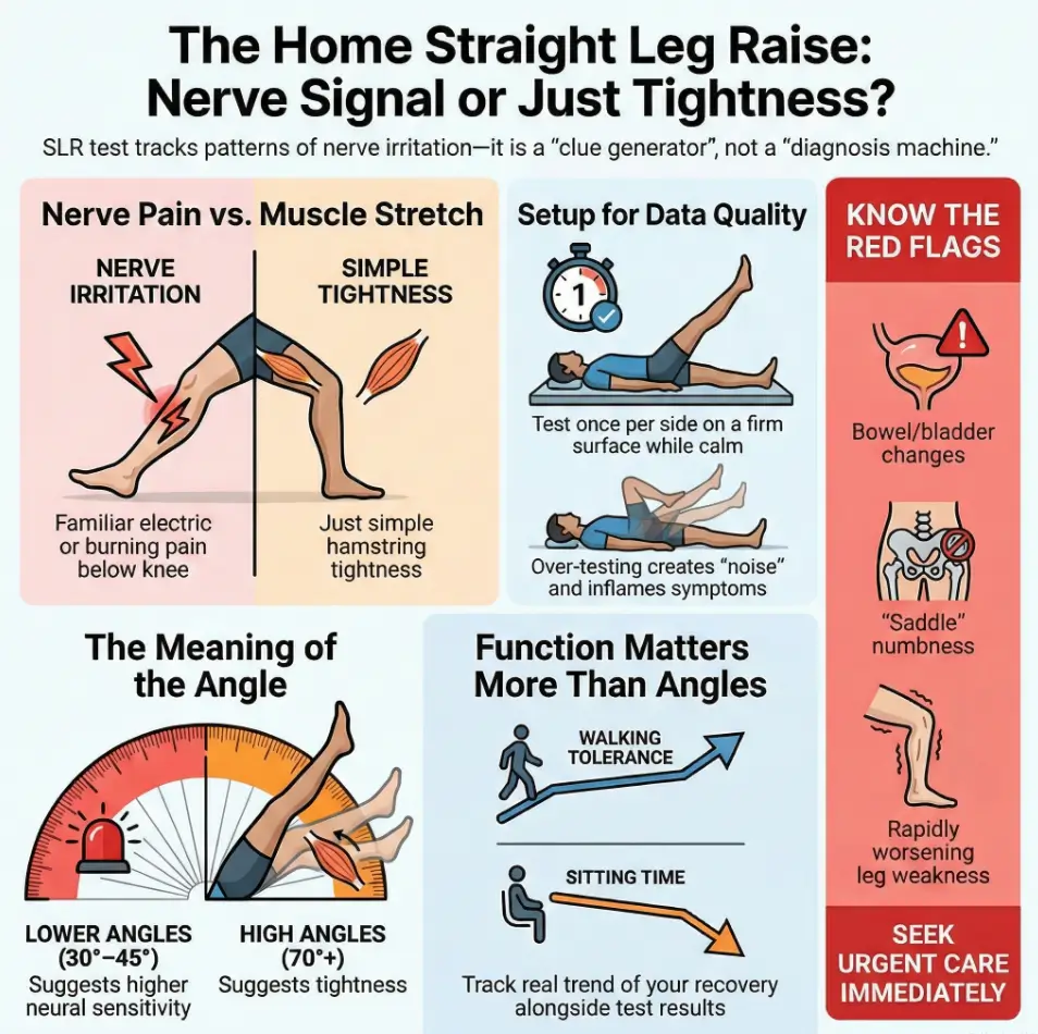 straight leg raise test at home