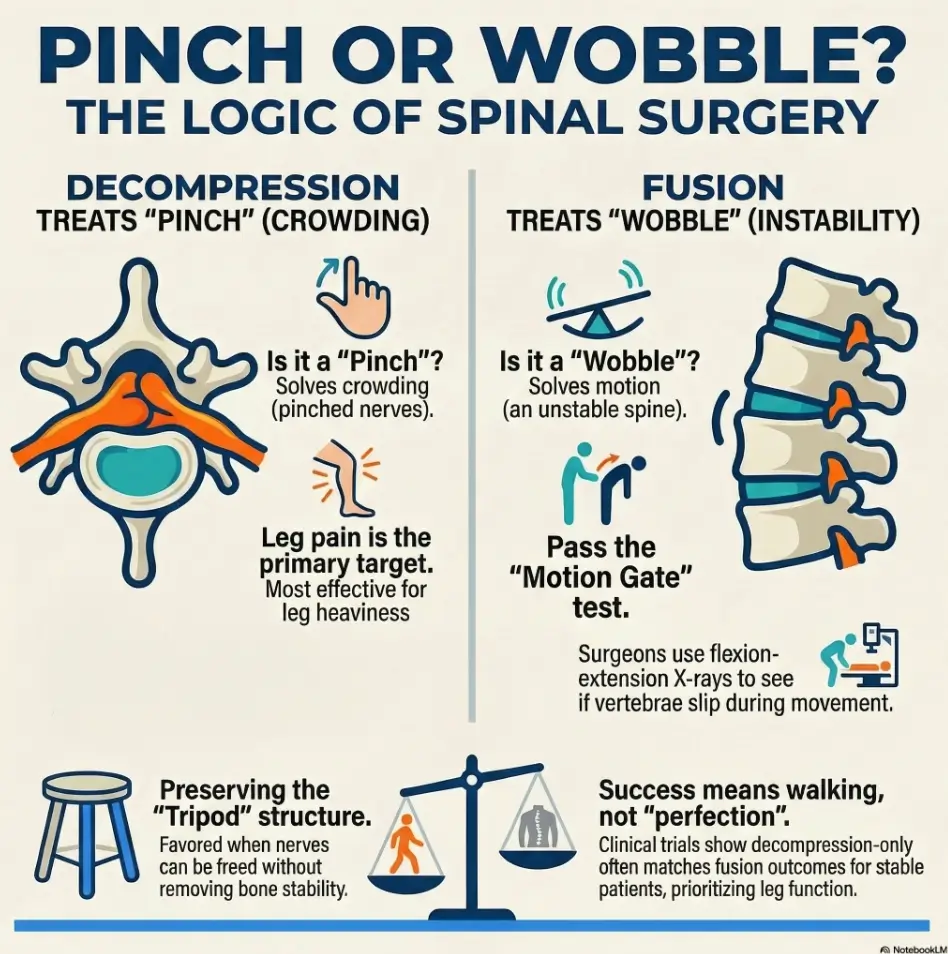 Decompression without fusion
