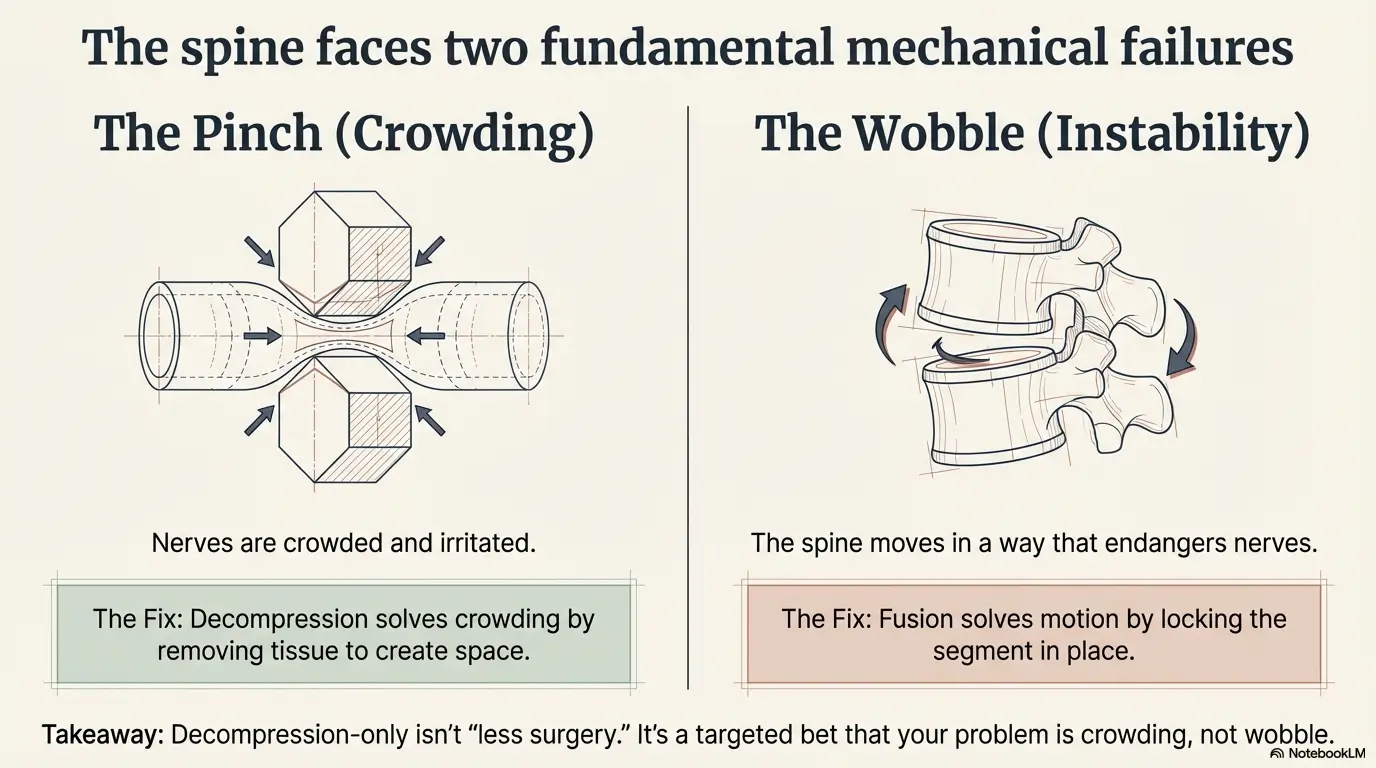 Decompression without fusion