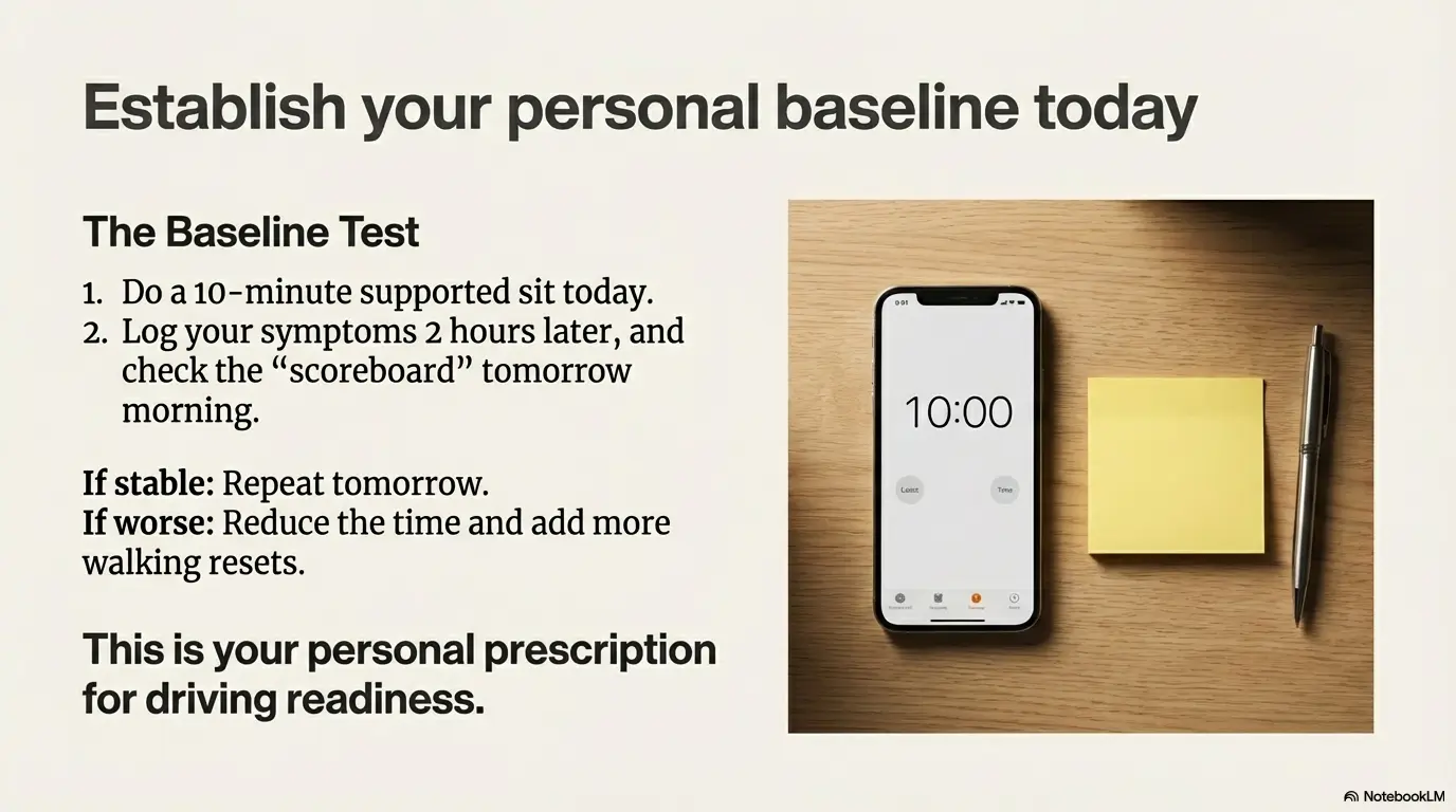 Microdiscectomy sitting and driving