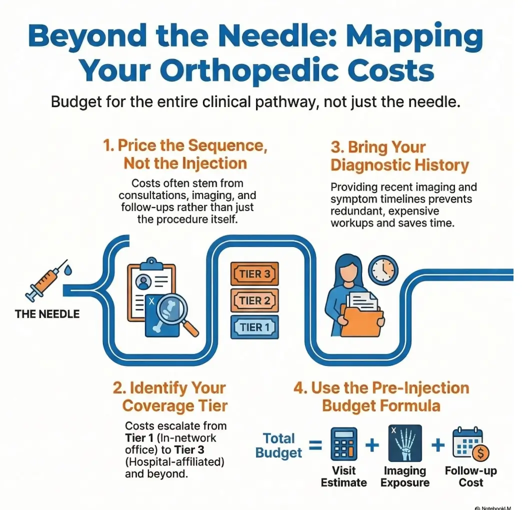 Orthopedic Pain Management Cost Before Joint Injection Consultation: What You May Pay Before the Needle Is Even Discussed 3 joint injection consultation cost