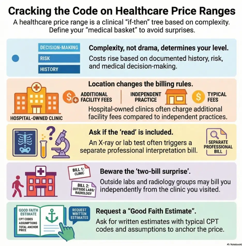 self-pay cash price range