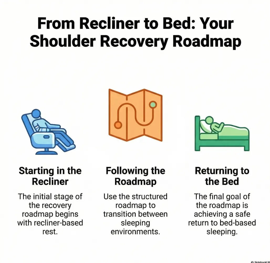 shoulder surgery recliner vs bed