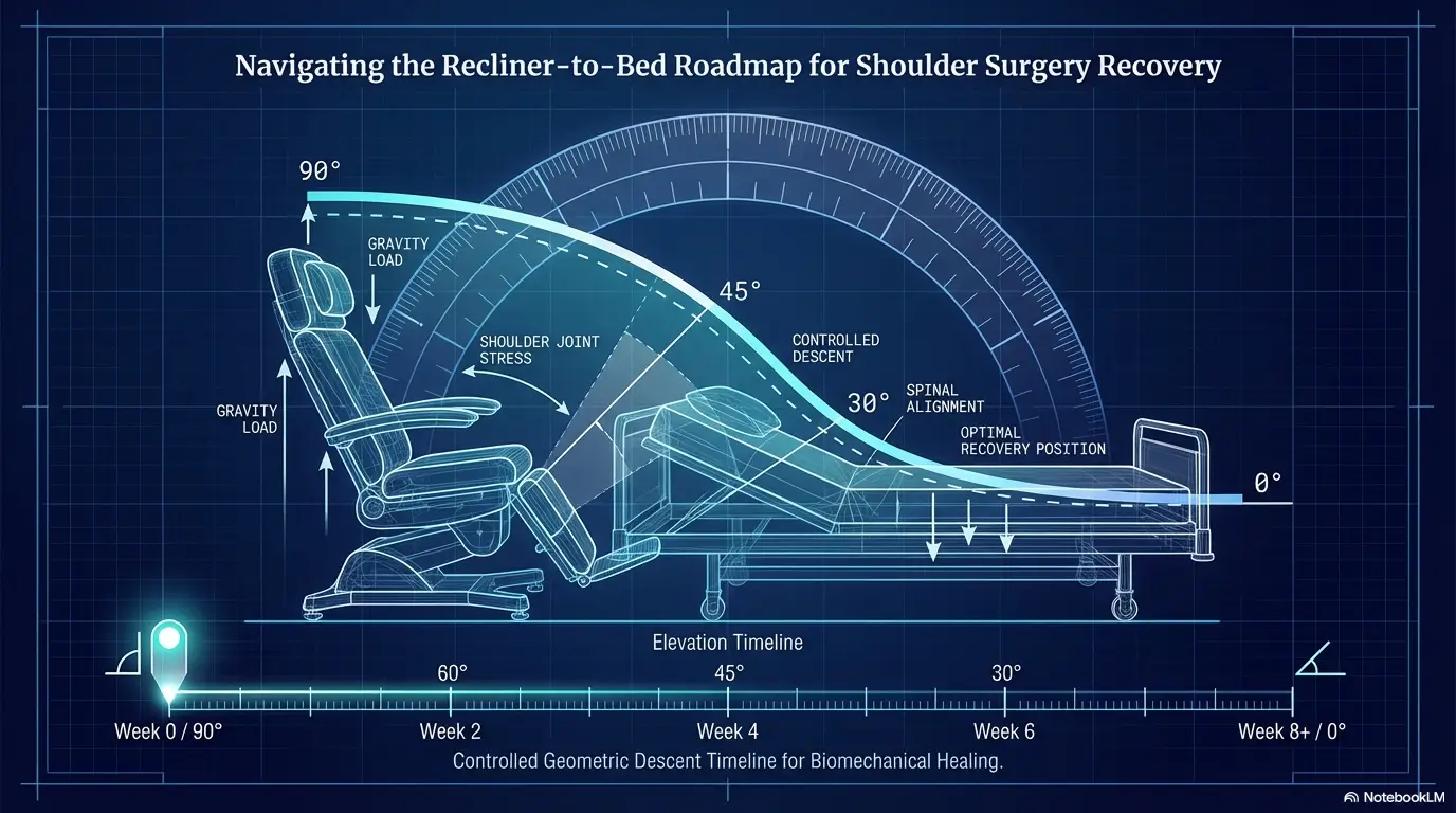 shoulder surgery recliner vs bed