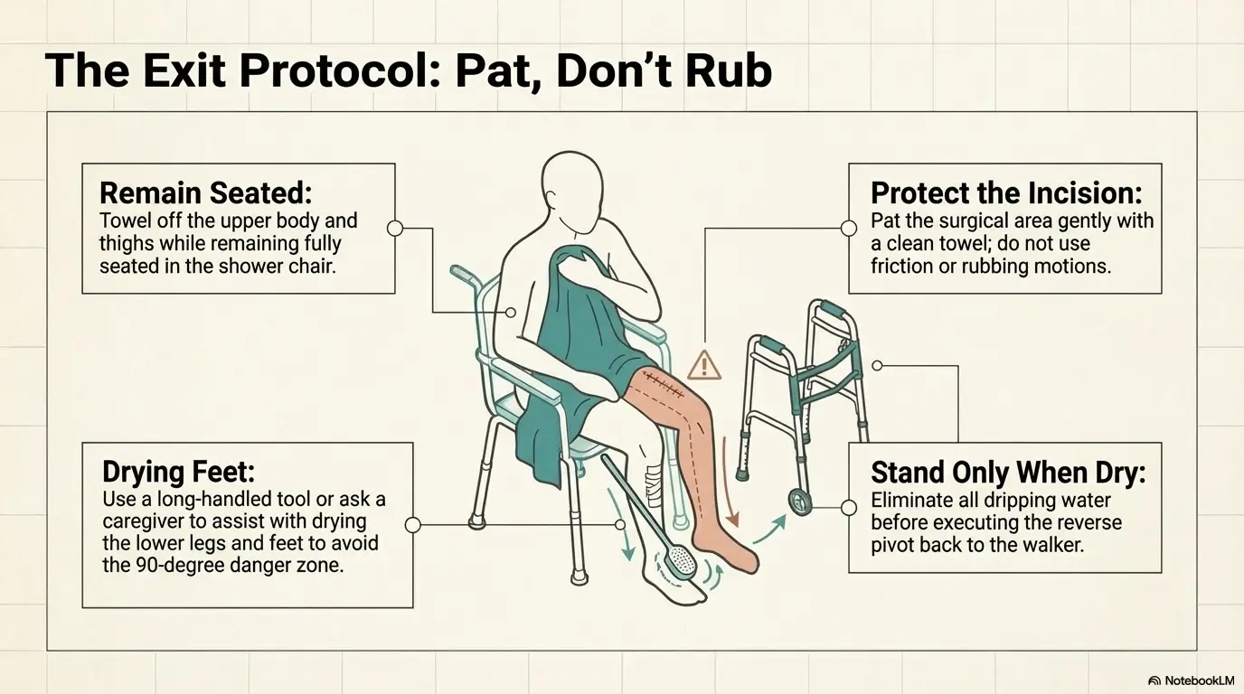 showering after hip surgery