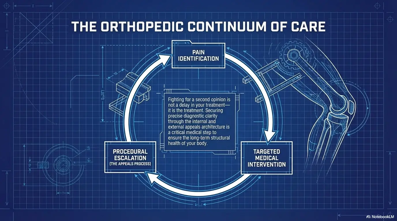 denied second opinion for orthopedic pain