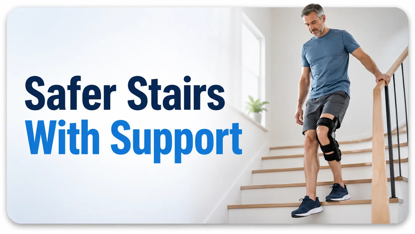 Orthopedic Pain Management With a Hinged Knee Brace for Stairs: Safer Steps, Less Guesswork, Fewer Pain Spikes 1 hinged knee brace for stairs