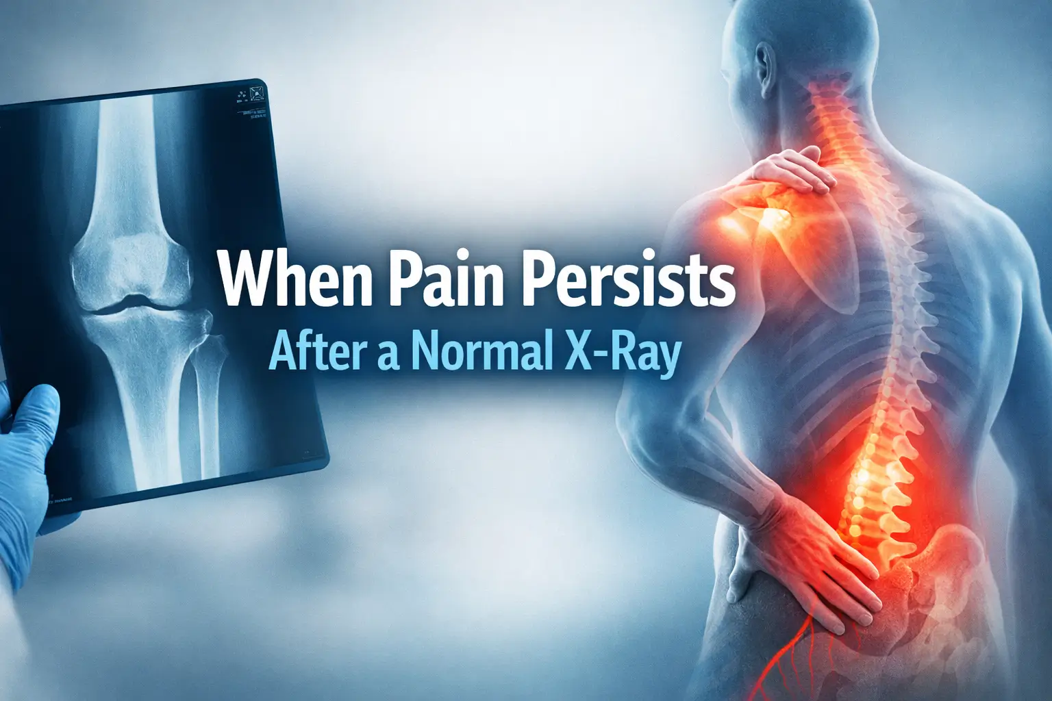 normal x-ray but pain continues