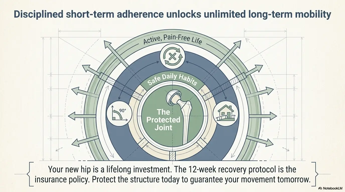 sleeping discomfort after hip replacement
