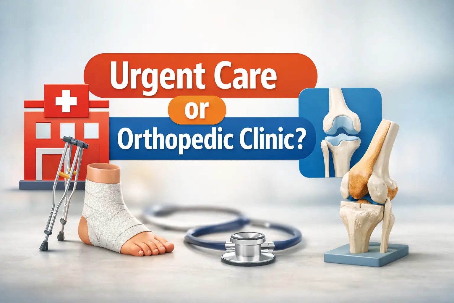 urgent care vs orthopedic clinic