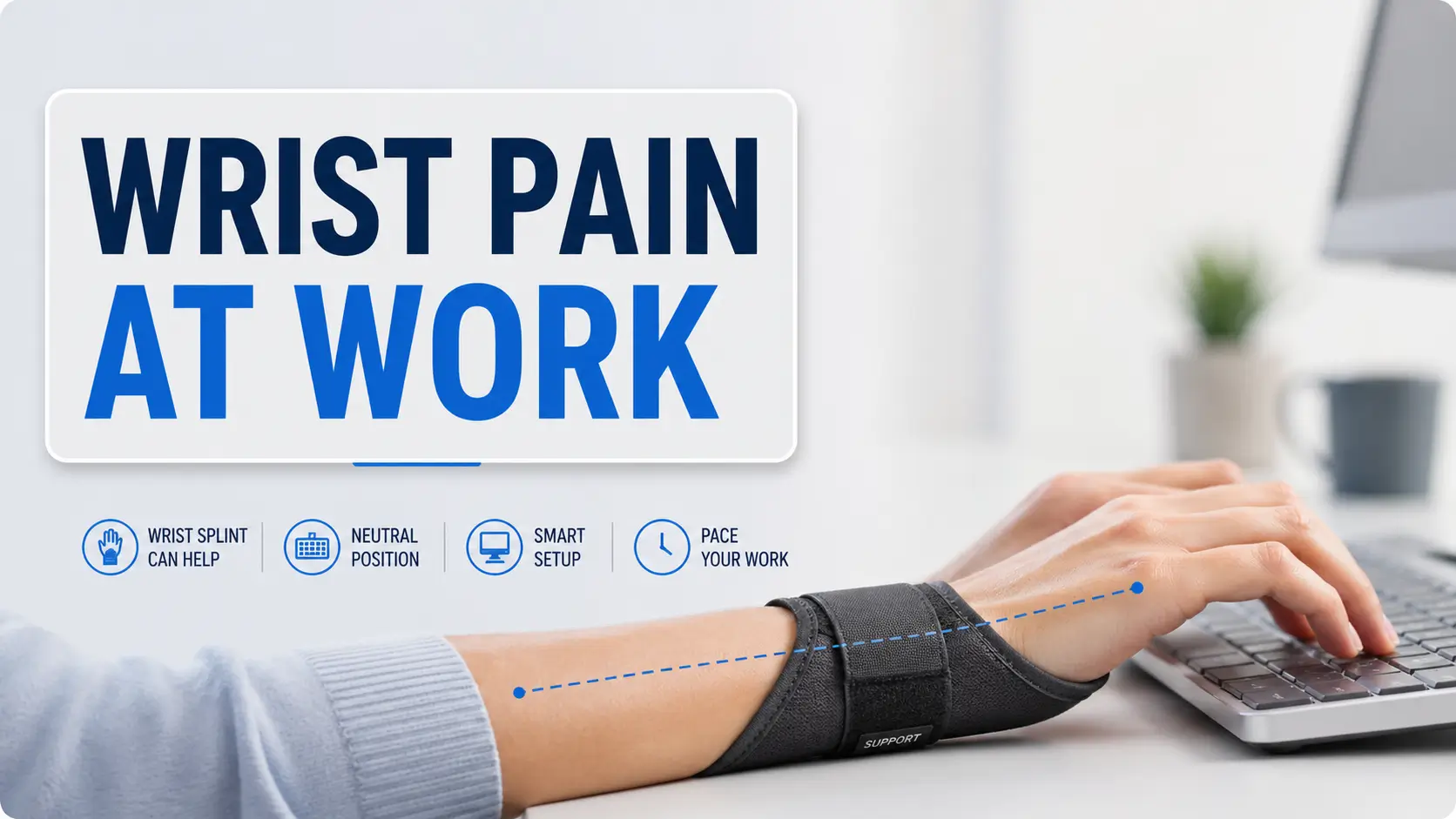 wrist splint for typing pain