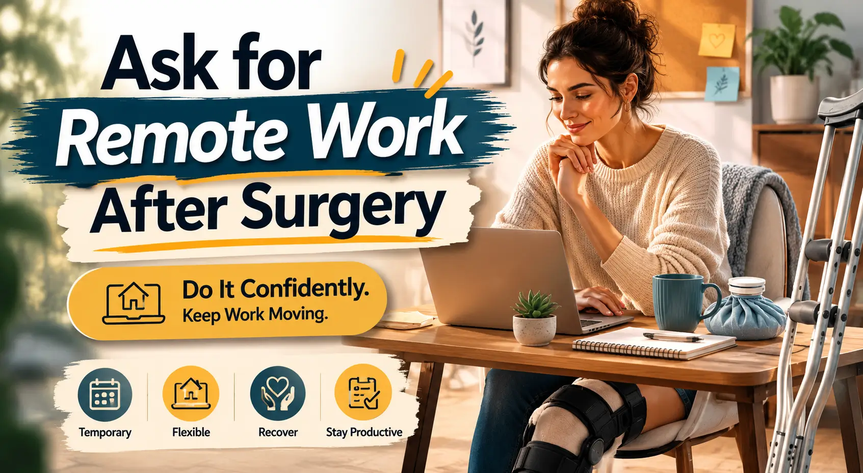 Remote work after surgery