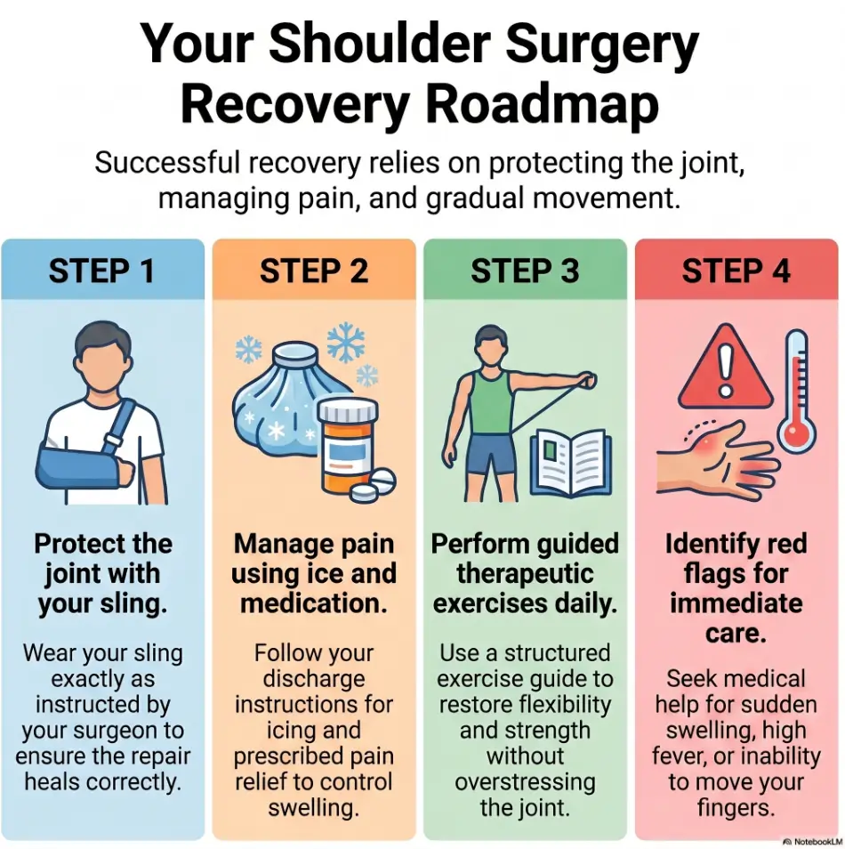 bathroom setup after shoulder surgery