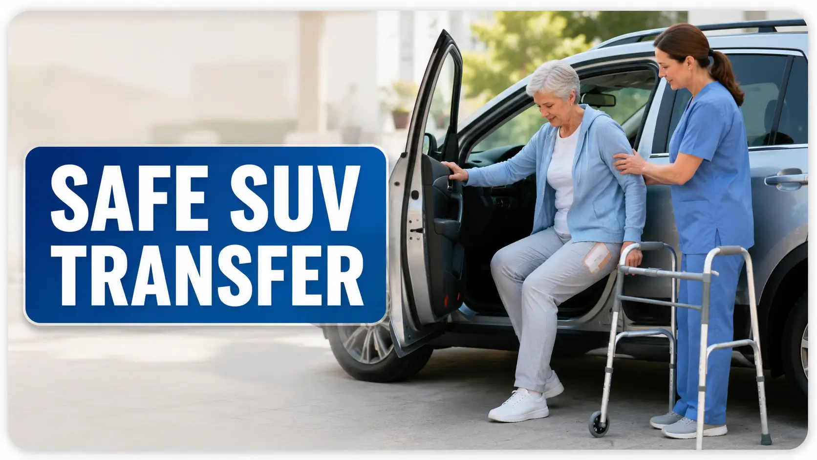getting into SUV after hip surgery