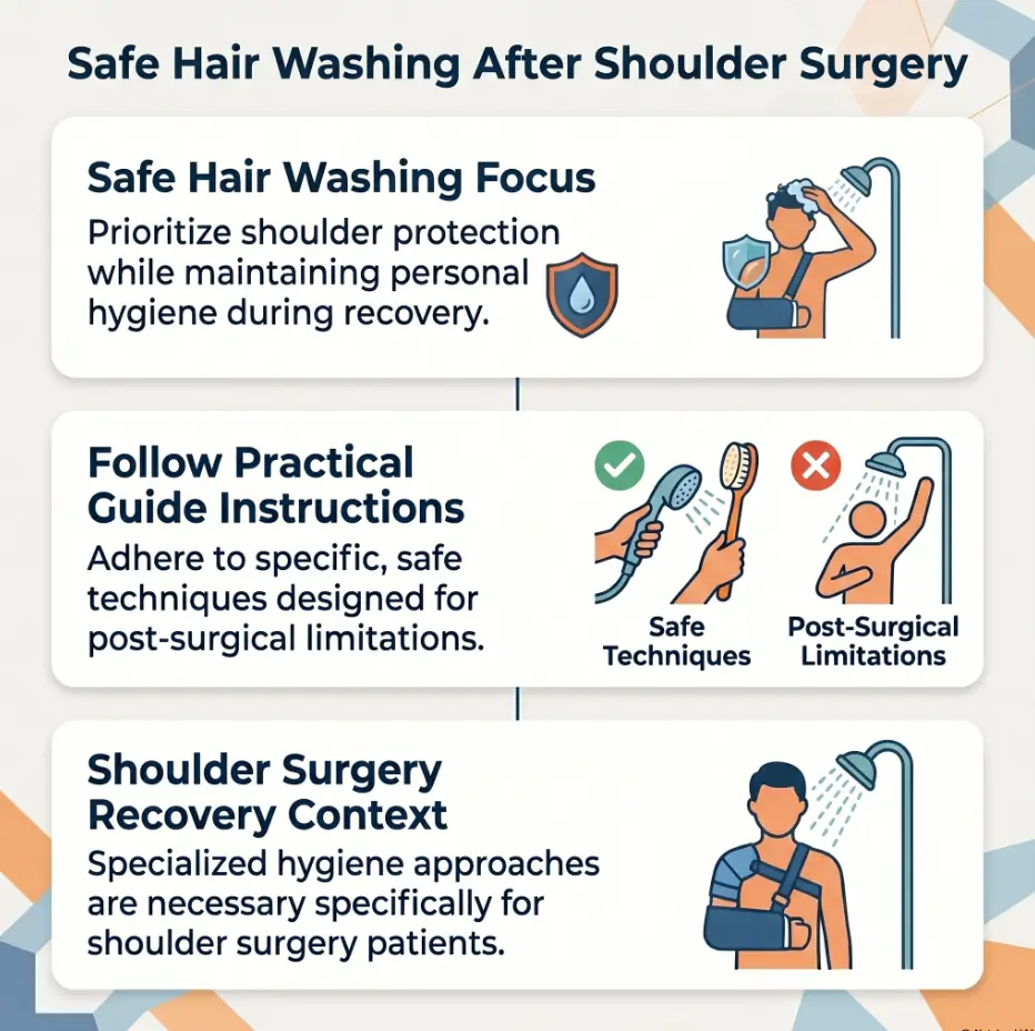 how to wash hair after shoulder surgery
