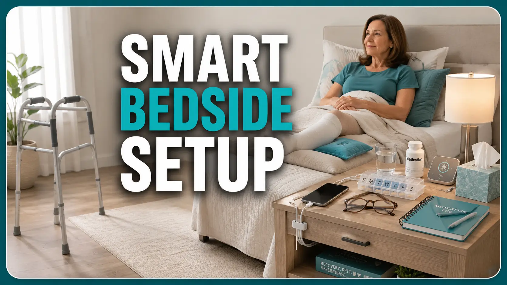 knee replacement nightstand setup