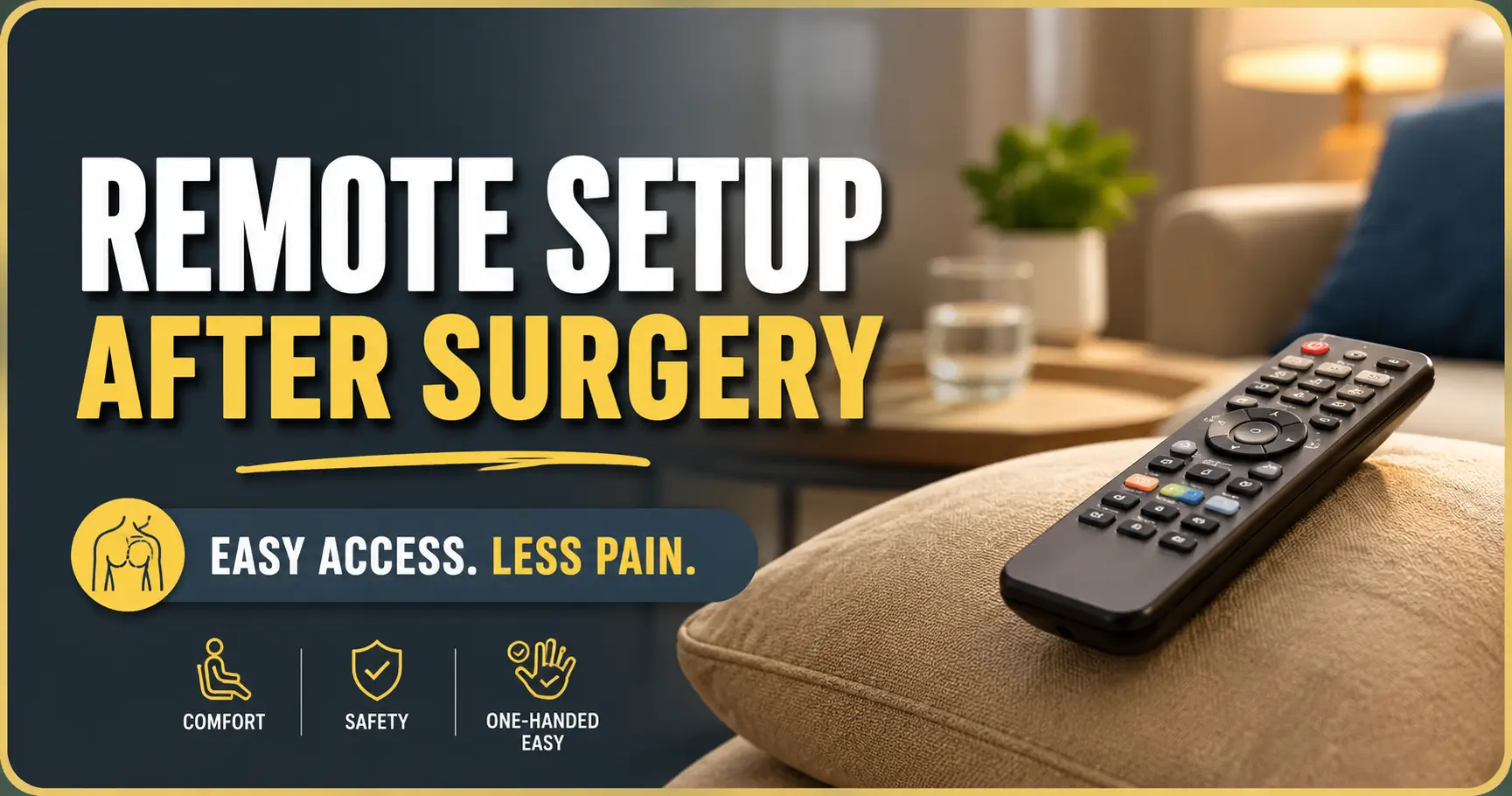 remote controls after shoulder surgery