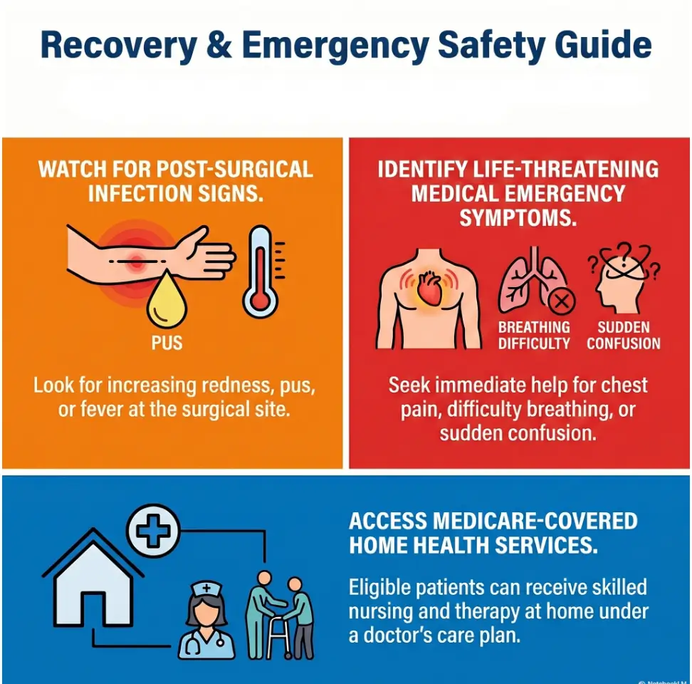 signs parent needs help after surgery