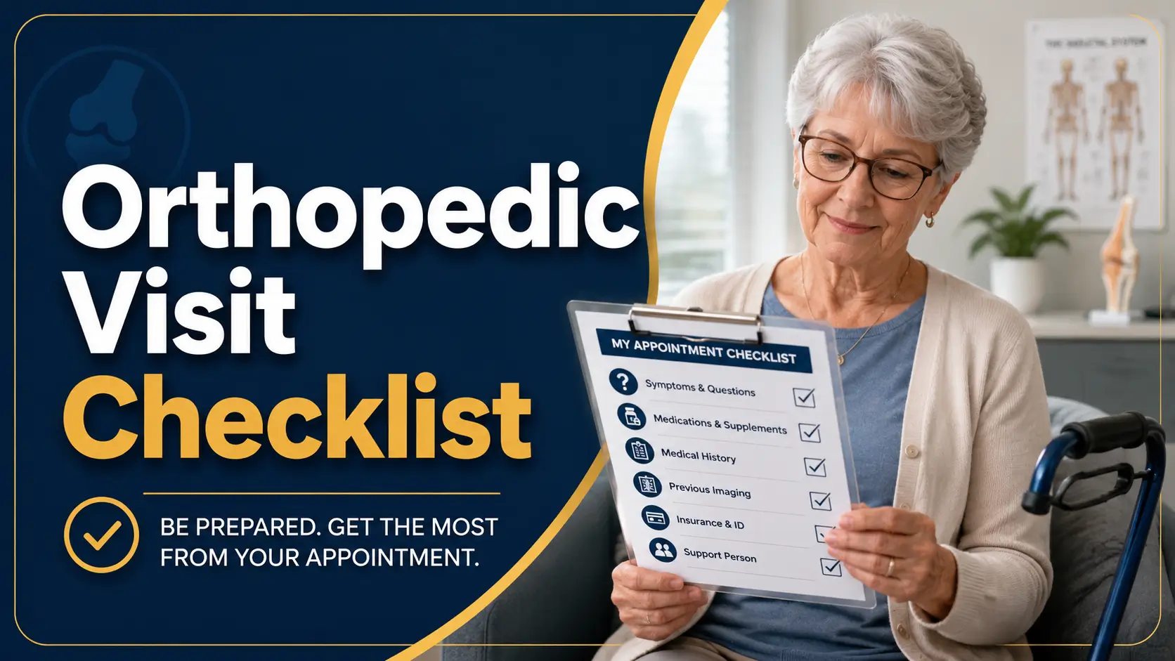orthopedic visit checklist
