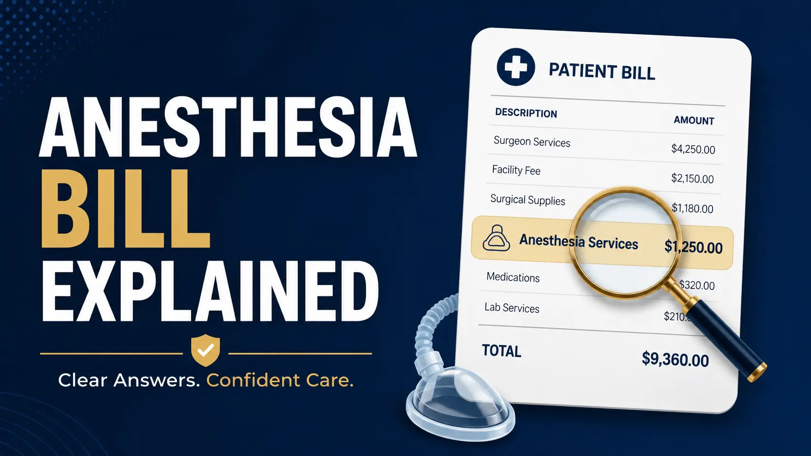 Separate anesthesia bill