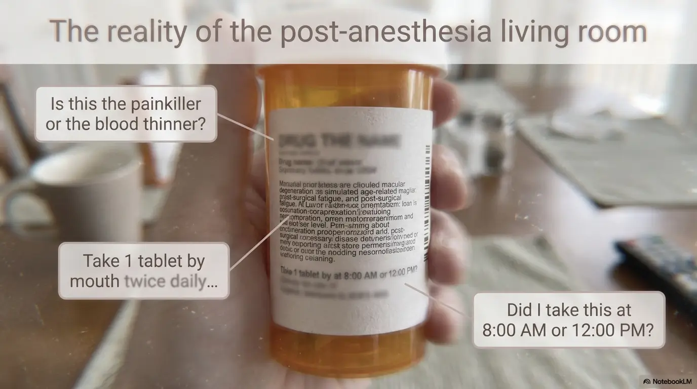 pill bottle labels after surgery