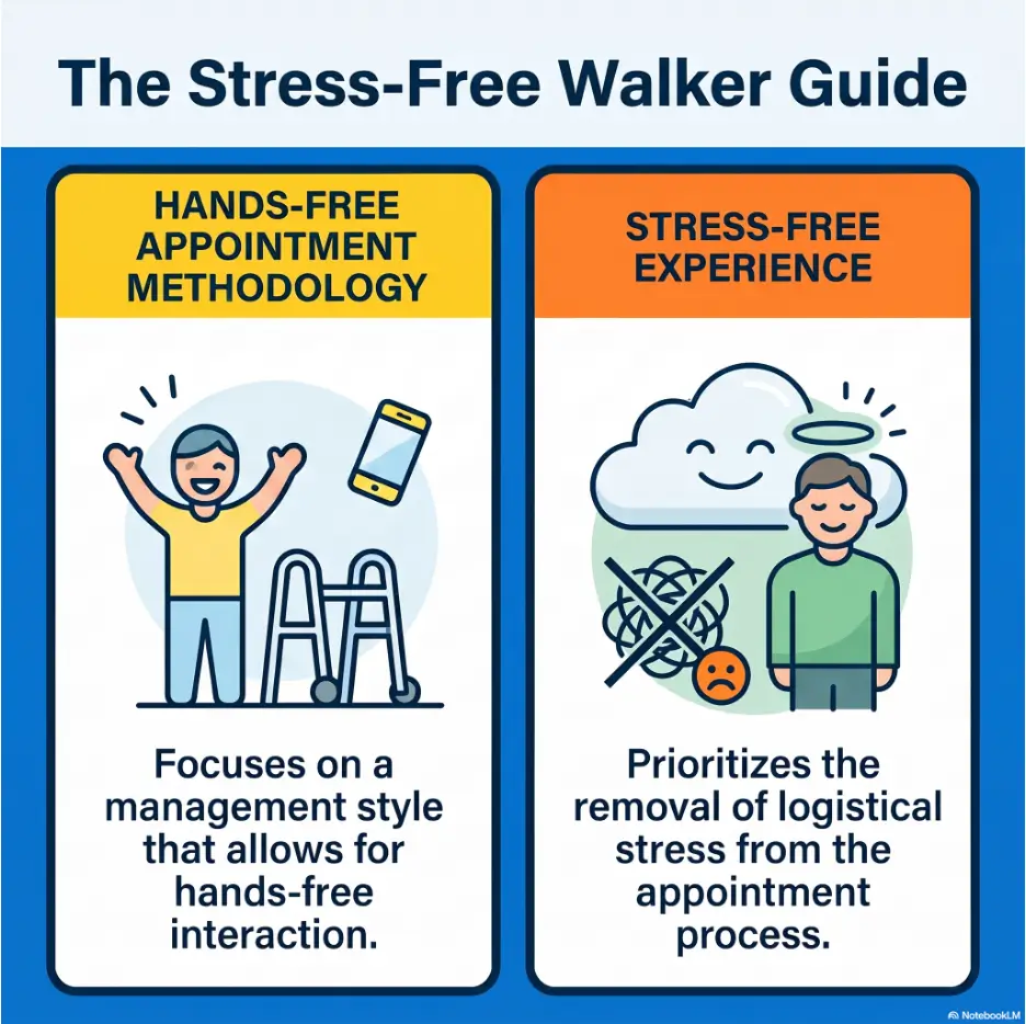 What to Bring When You Use a Walker to an Appointment A calmer, safer packing plan 3 Walker appointment checklist