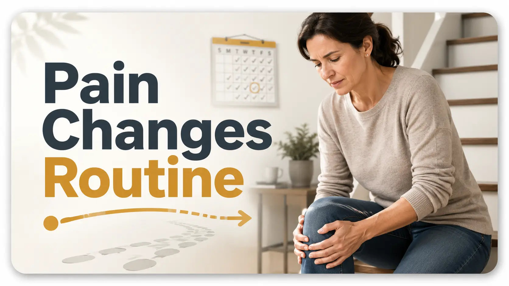 pain changing your routine