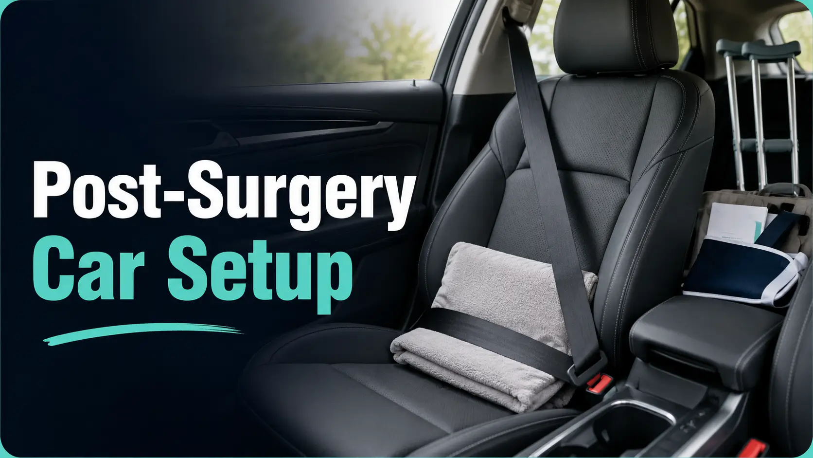 post-surgery car seat setup