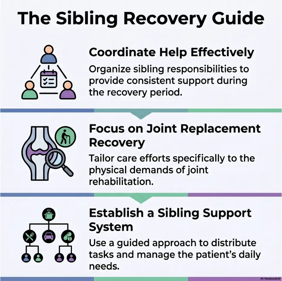 sibling help after joint replacement
