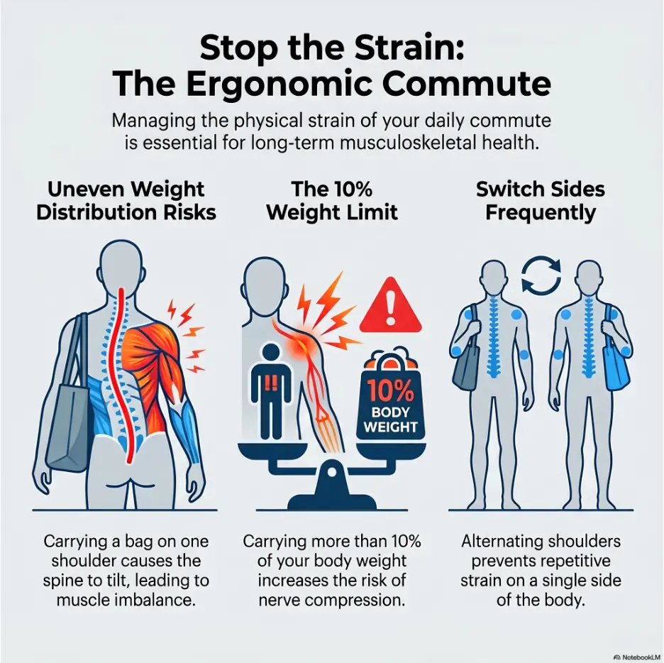 work bag with shoulder pain